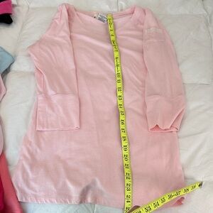 Soft Pink Pajama Top only Long Sleeve Small